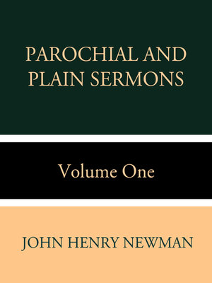 cover image of Parochial and Plain Sermons Volume One